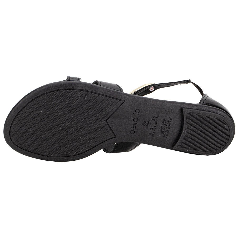 SANDÁLIA FEMININA FLAT BEIRA RIO 8367873 Preto 4