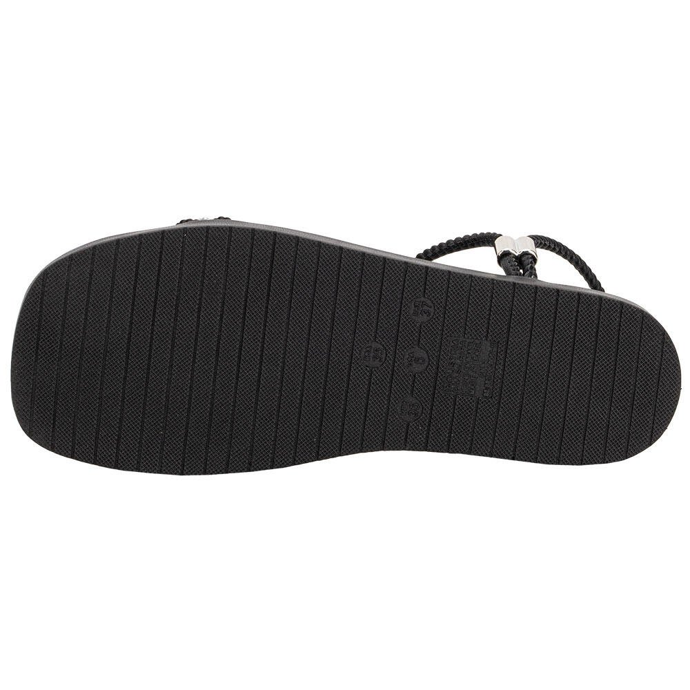 SANDÁLIA FEMININA FLAT VIA MARTE 109027 Preto 4