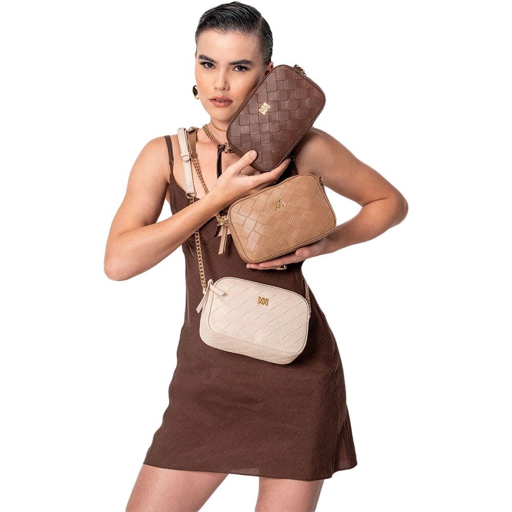 BOLSA FEMININA TRANSVERSAL VIA MARTE B2-615 Camel 2