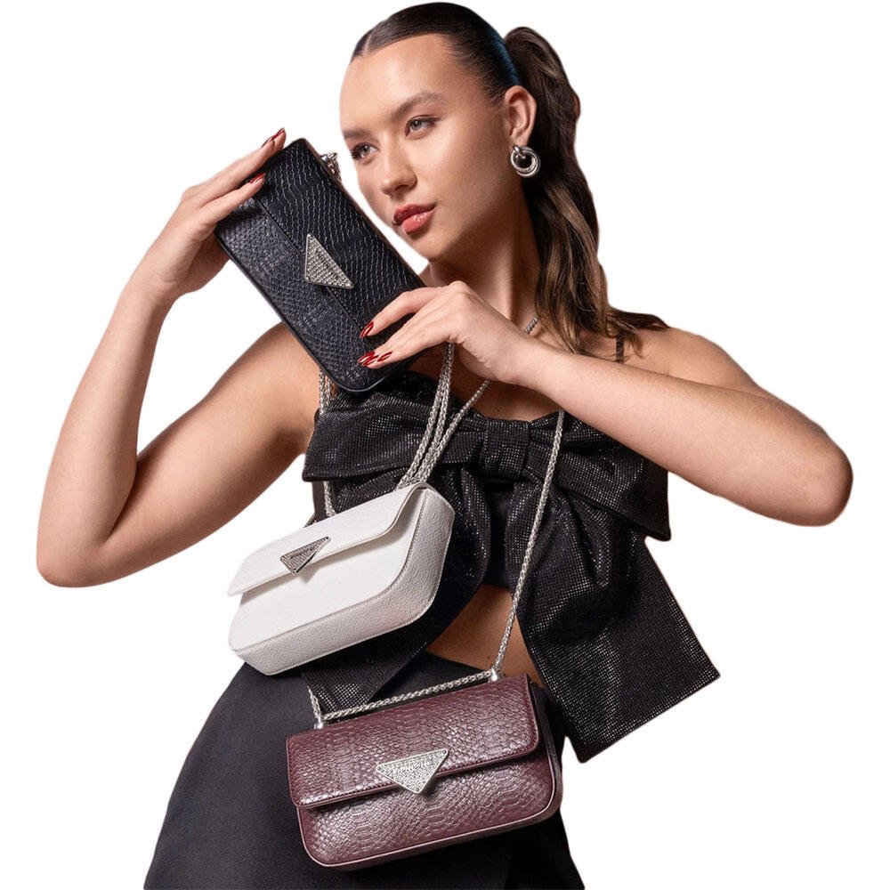 BOLSA FEMININA TRANSVERSAL VIA MARTE B1-163 Vinho 2