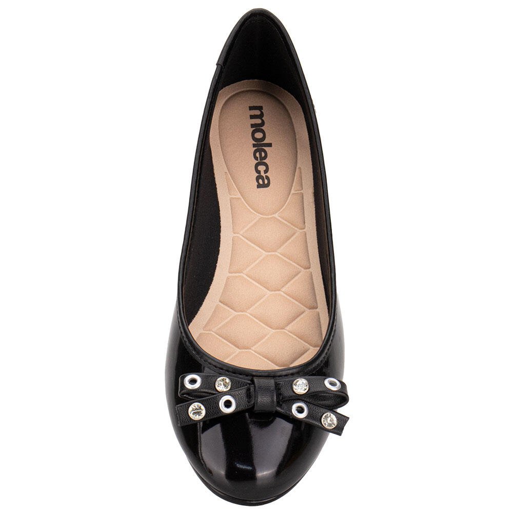 SAPATILHA FEMININA FLAT MOLECA 50271486 Verniz/Preto 5