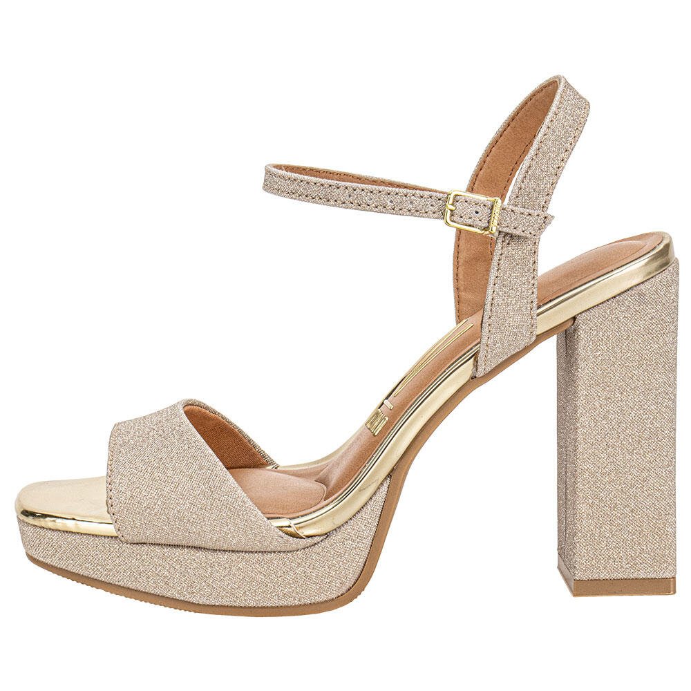 SANDÁLIA FEMININA MEIA PATA VIZZANO 6551100 Dourado 2