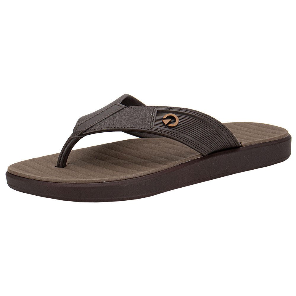 KIT CHINELO MASCULINO MEDELIN E CARTEIRA CARTAGO 12534 Marrom 3