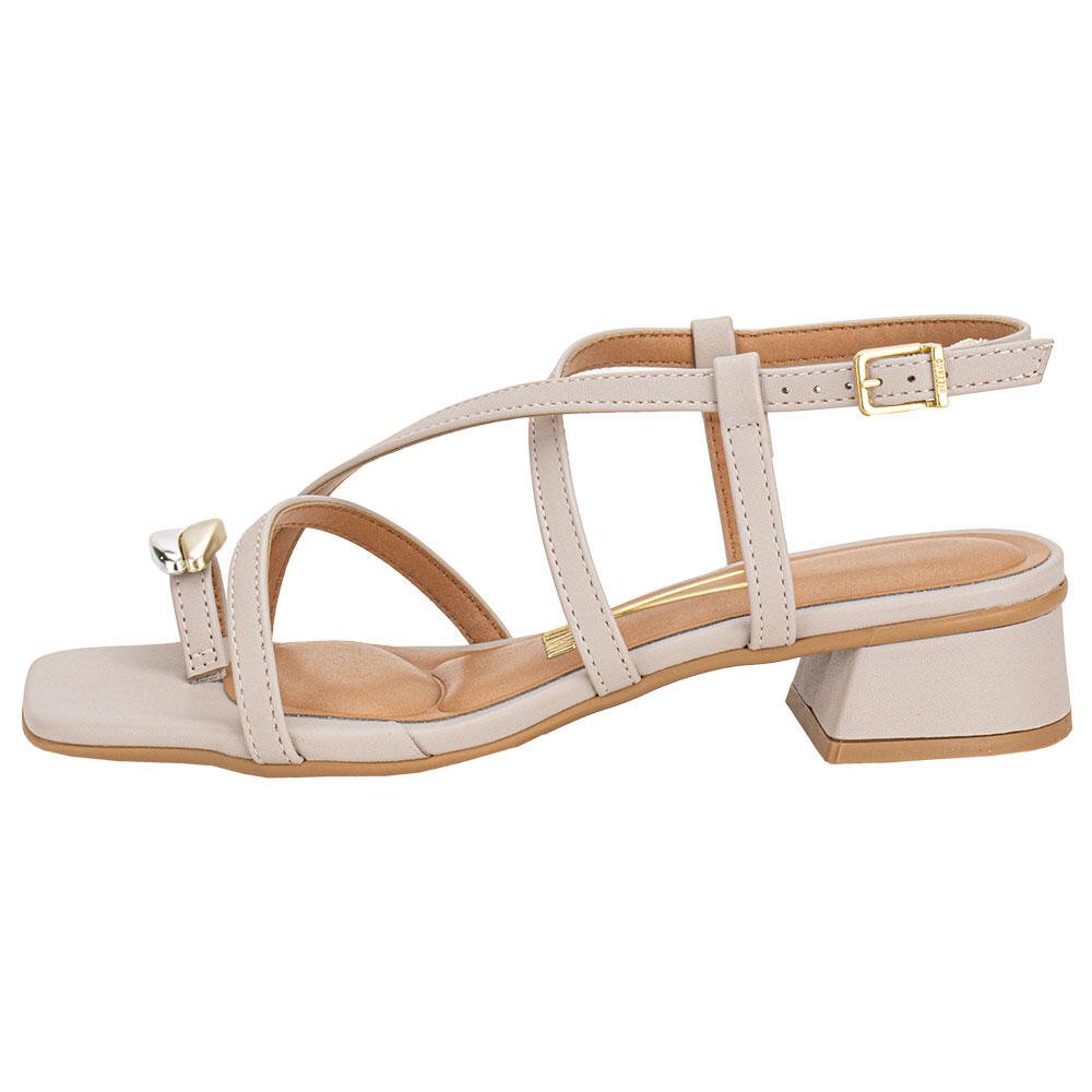 SANDÁLIA FEMININA SALTO GROSSO VIZZANO 6454123 Areia 2