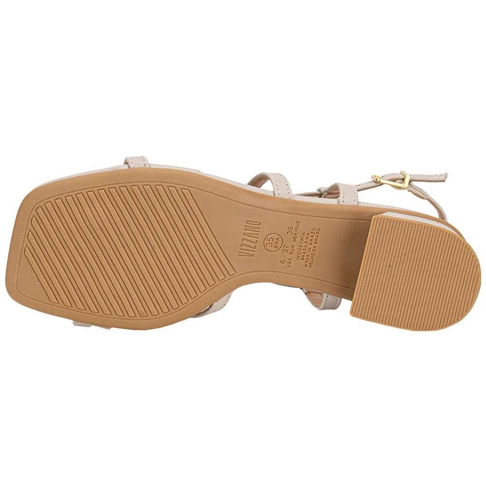 SANDÁLIA FEMININA SALTO GROSSO VIZZANO 6454123 Areia 4