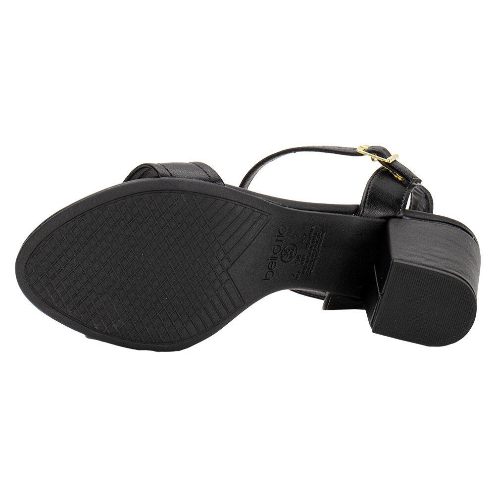 SANDÁLIA FEMININA SALTO GROSSO BEIRA RIO 8436242 Preto 4