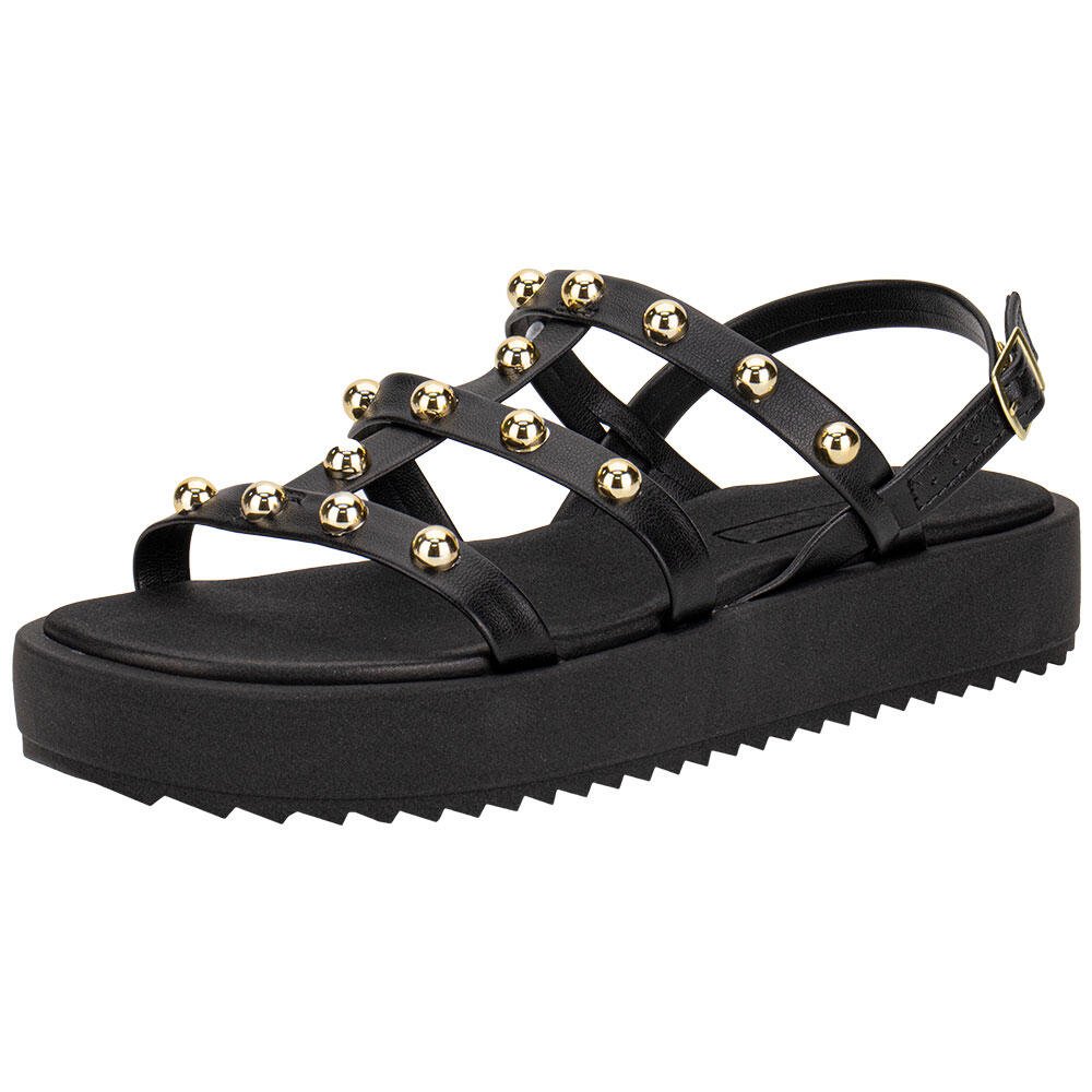 SANDÁLIA FEMININA FLAT MOLECA 5489119