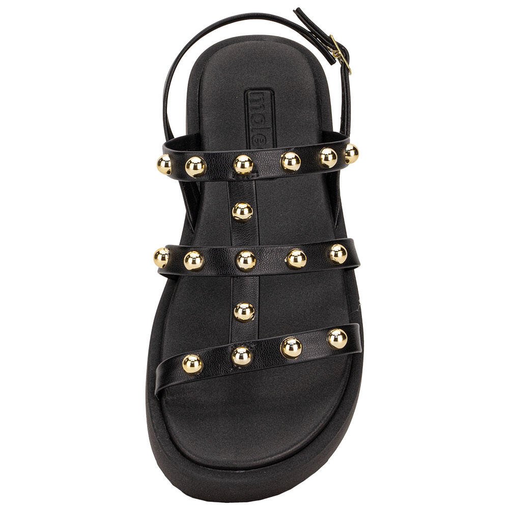 SANDÁLIA FEMININA FLAT MOLECA 5489119 Preto 5