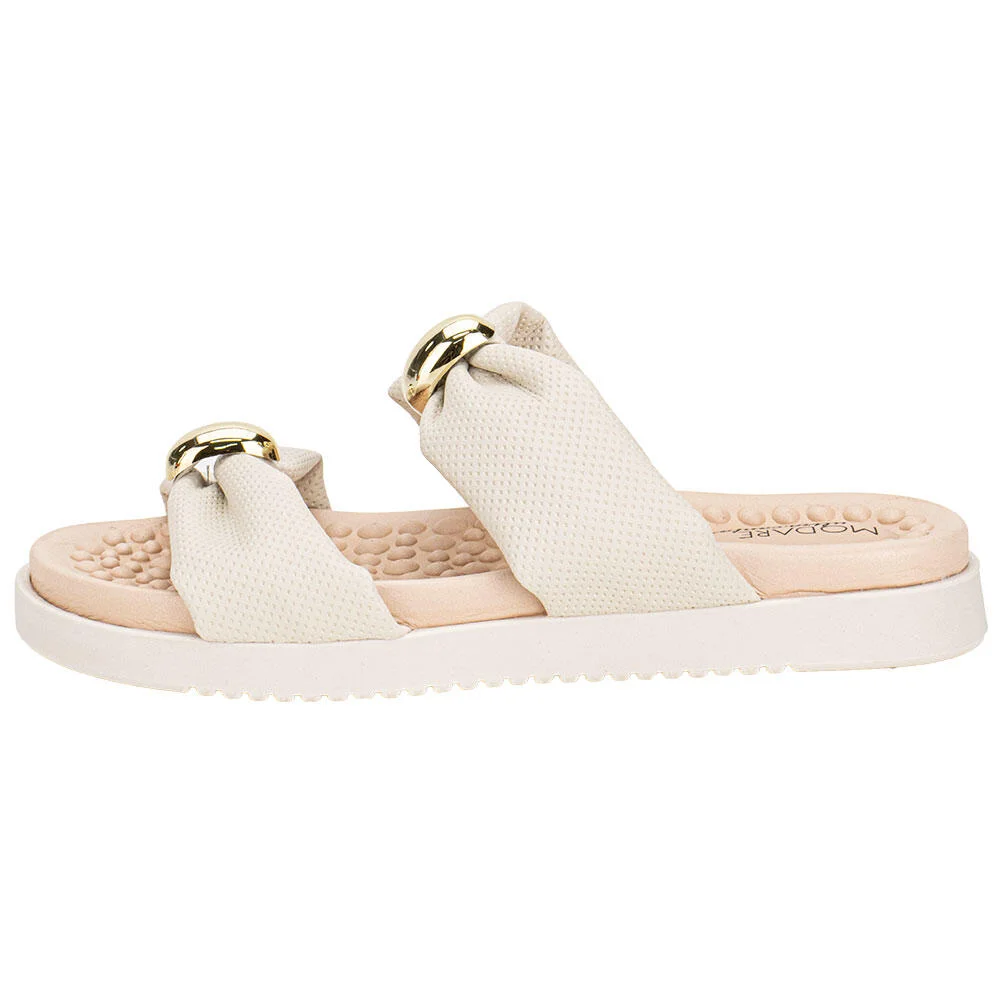TAMANCO FEMININO FLAT MODARE 7178122 Marfim 2