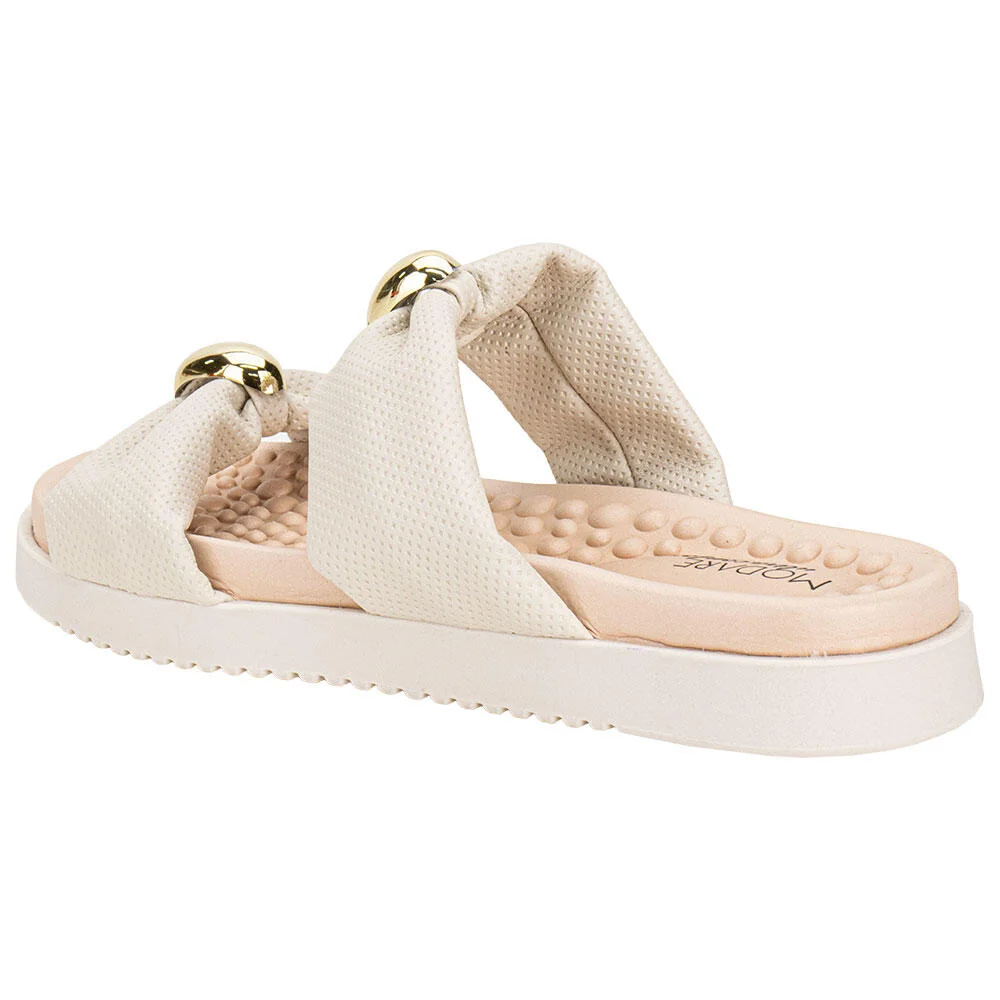 TAMANCO FEMININO FLAT MODARE 7178122 Marfim 3