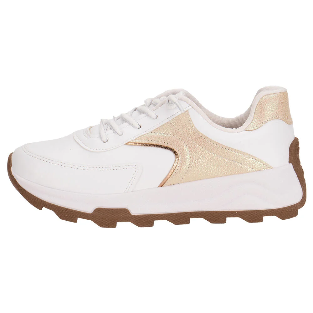 TÊNIS FEMININO BEIRA RIO 4328106 Branco/Bege 2