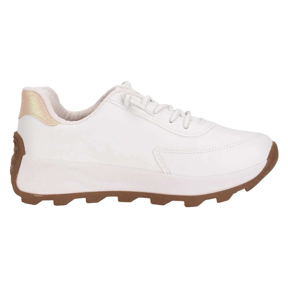 TÊNIS FEMININO BEIRA RIO 4328106 Branco/Bege 4