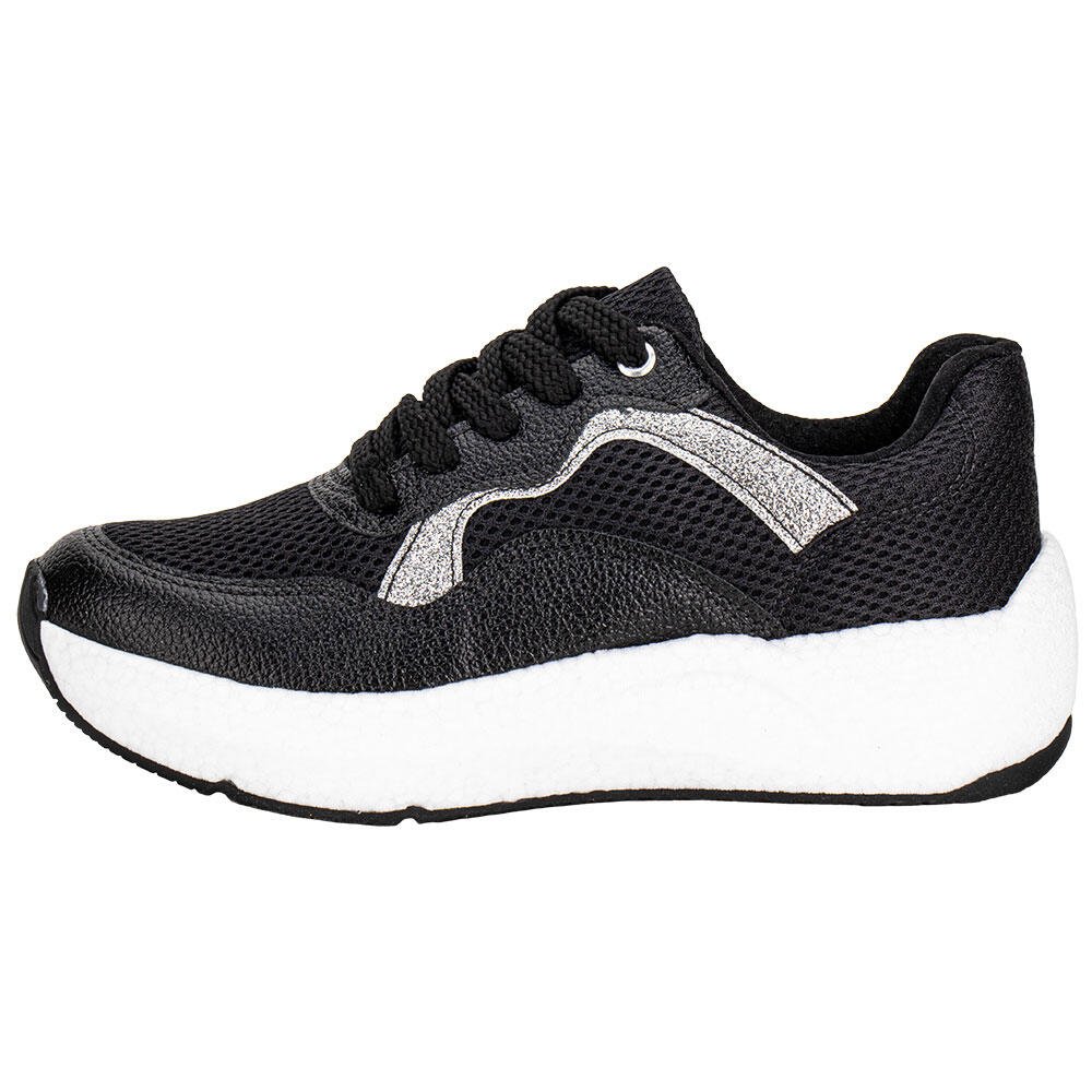 TÊNIS FEMININO CASUAL BEIRA RIO 4327102 Preto/Cinza 2