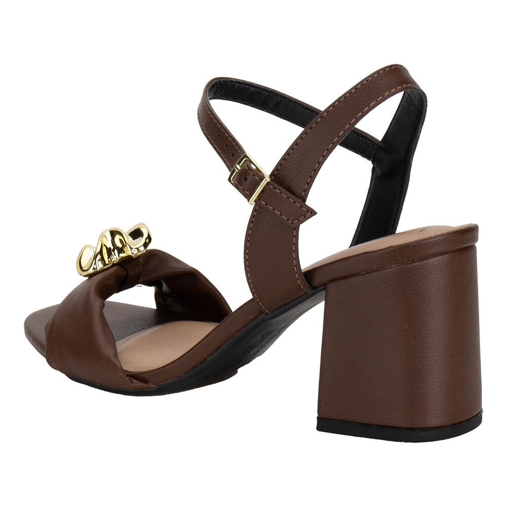 SANDÁLIA FEMININA SALTO GROSSO BEIRA RIO 8436241 Café 2