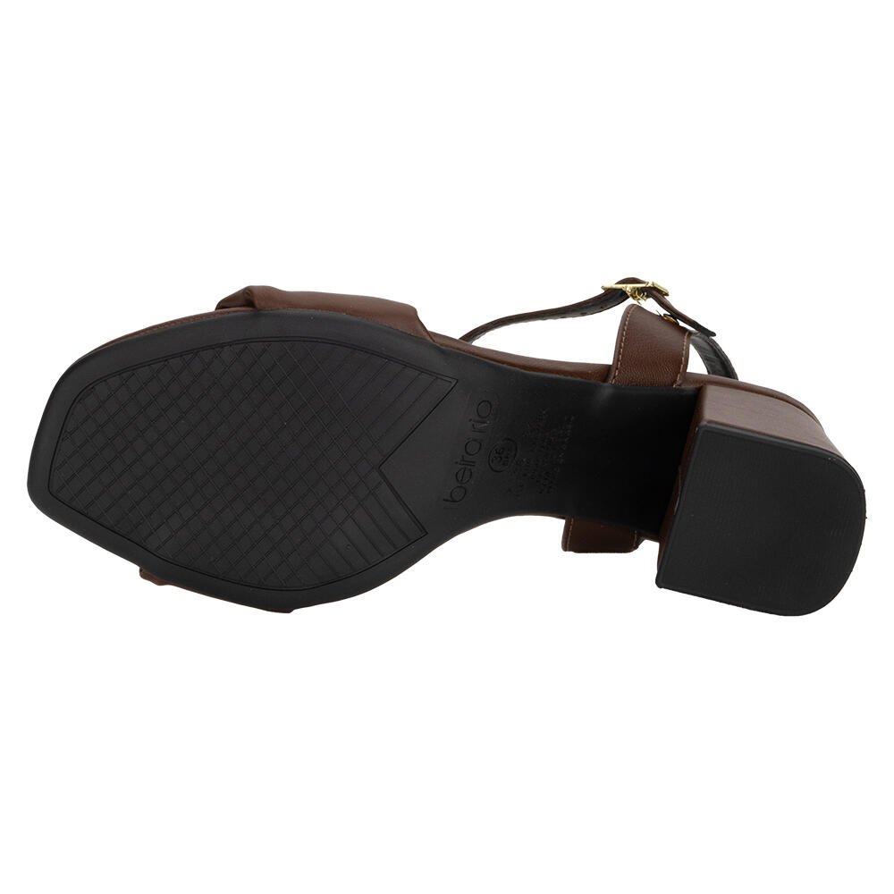 SANDÁLIA FEMININA SALTO GROSSO BEIRA RIO 8436241 Café 3