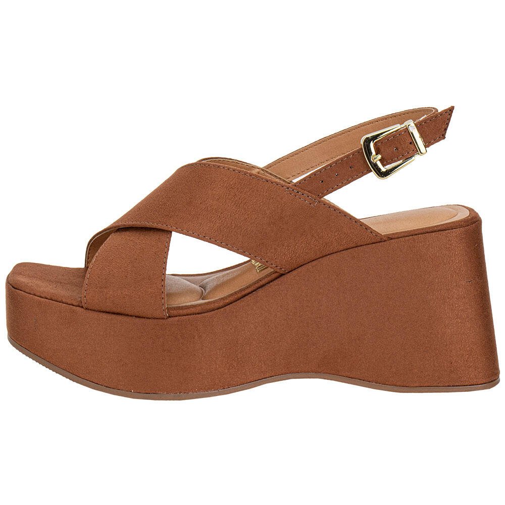 SANDÁLIA FEMININA ANABELA VIZZANO 6559101 Camel 2