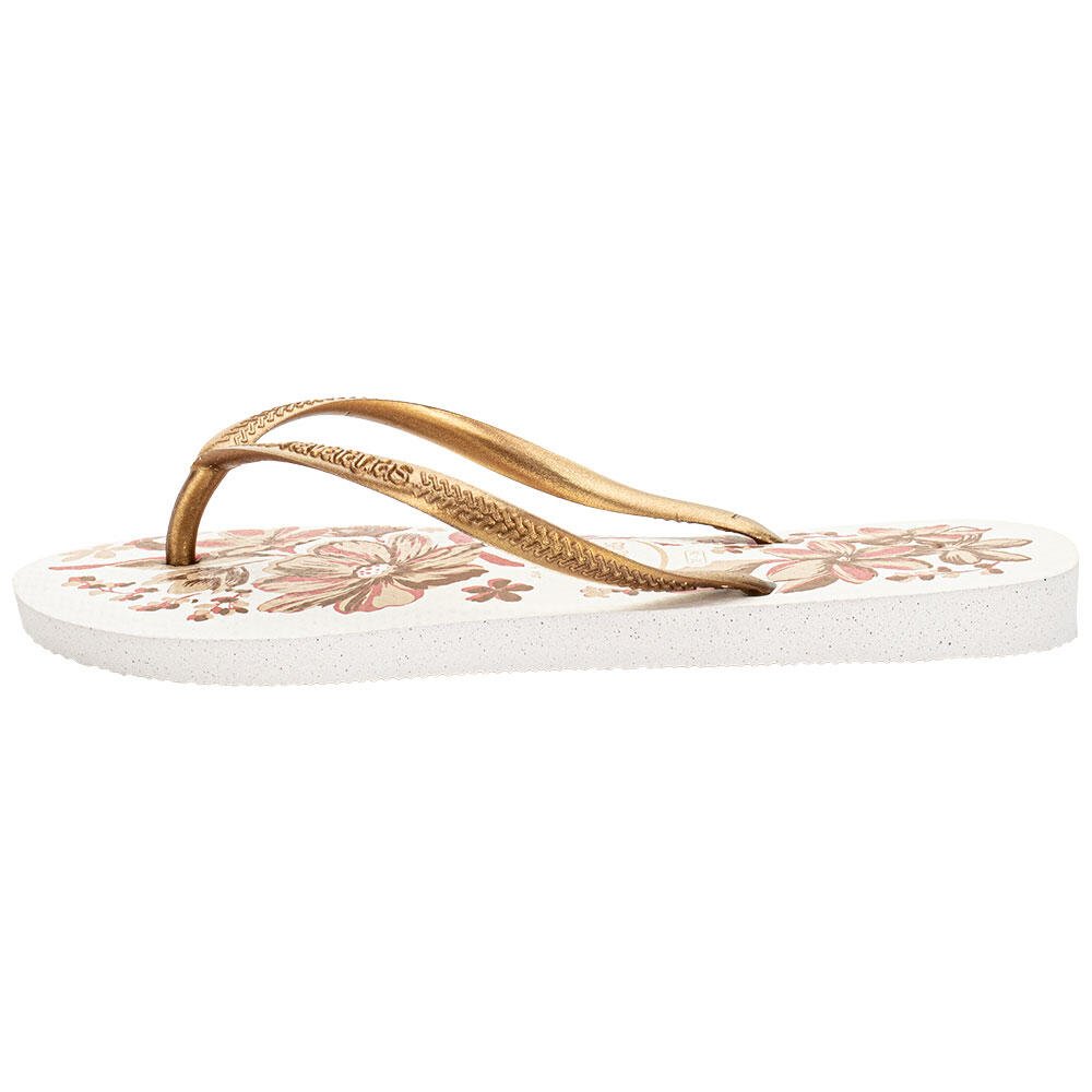 CHINELO FEMININO SLIM ORGANIC HAVAIANAS 4132823 Branco/Dourado 3