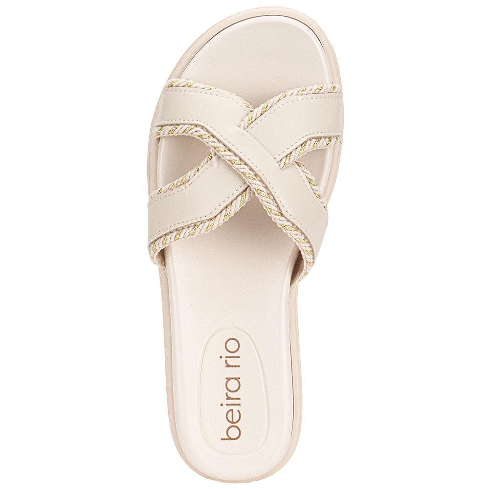 TAMANCO FEMININO FLAT BEIRA RIO 8488127 Marfim 5