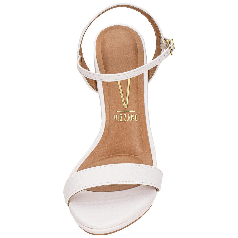 SANDÁLIA FEMININA SALTO FINO VIZZANO 62101019 Branco 4
