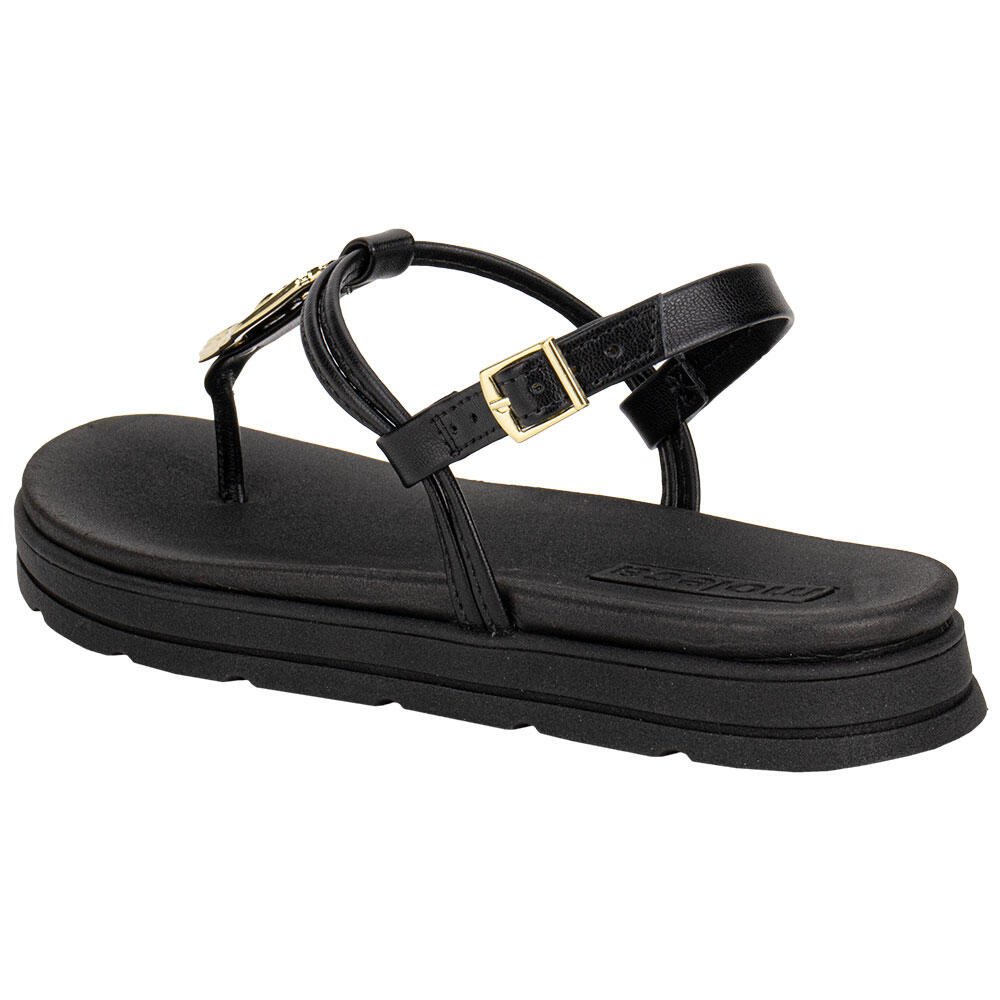 SANDÁLIA FEMININA FLAT MOLECA 5490122 Preto 3