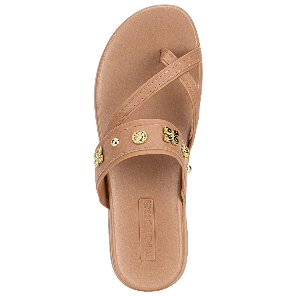 TAMANCO FEMININO FLAT MOLECA 5490125 Salmão 3