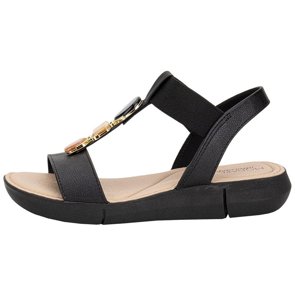 SANDÁLIA FEMININA FLAT MODARE 7199103 Preto 2