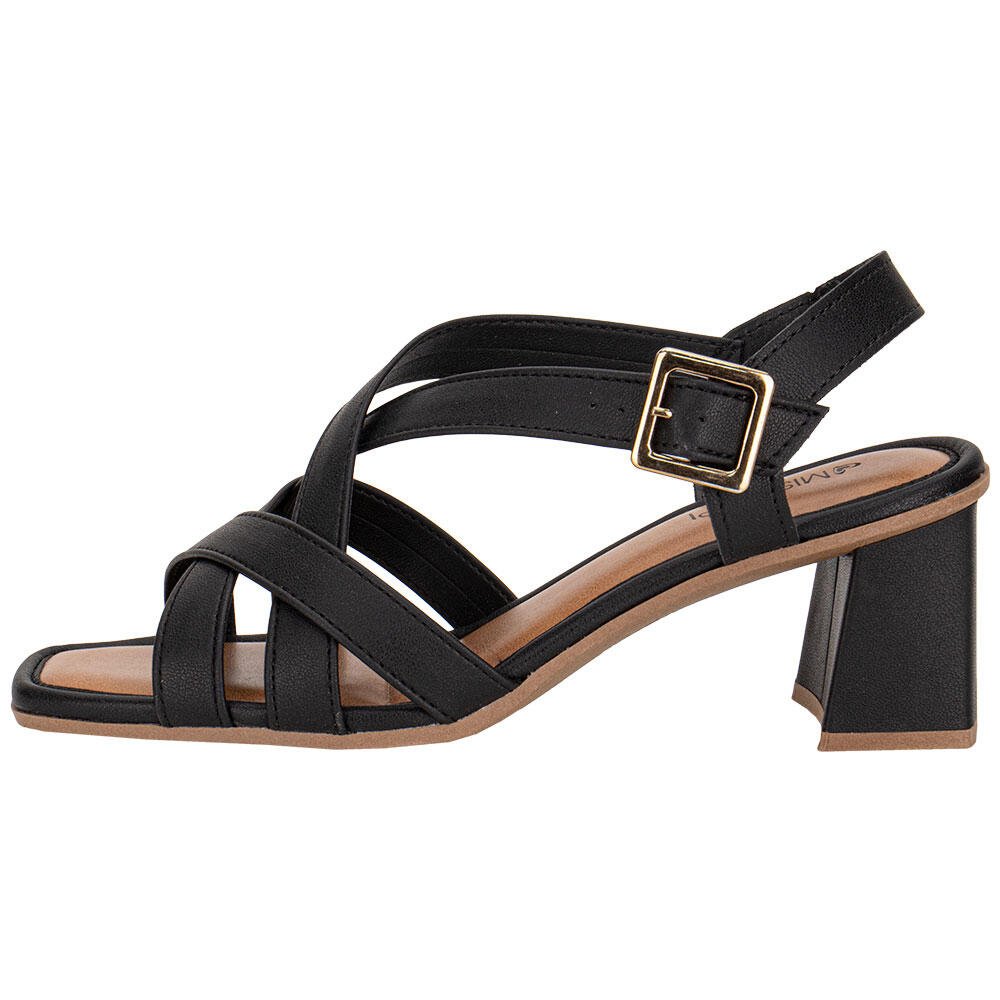 SANDÁLIA FEMININA SALTO GROSSO MISSISSIPI MF233 Preto 2