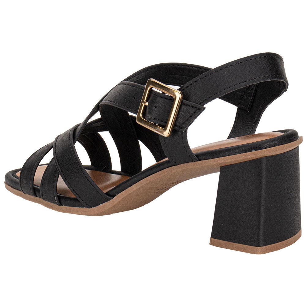 SANDÁLIA FEMININA SALTO GROSSO MISSISSIPI MF233 Preto 3