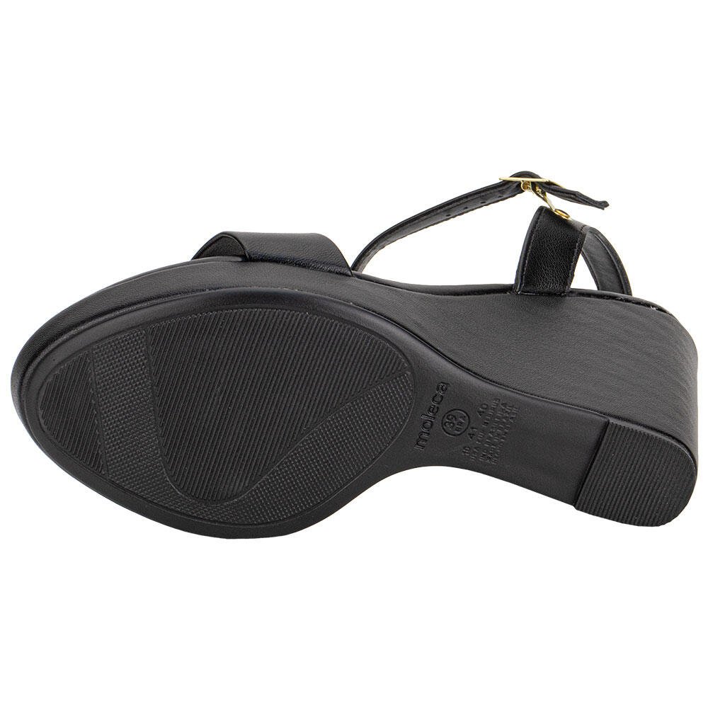 SANDÁLIA FEMININA ANABELA MOLECA 54111502 Preto 4