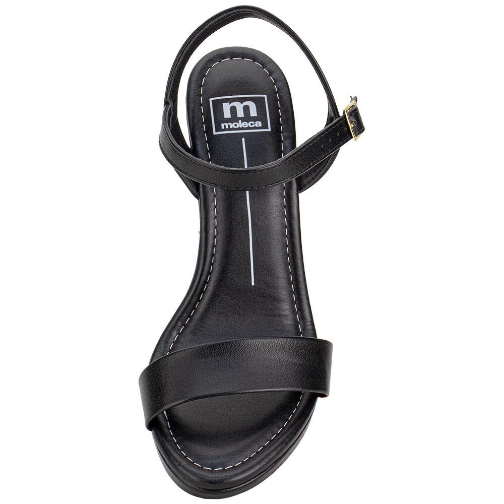 SANDÁLIA FEMININA ANABELA MOLECA 54111502 Preto 5