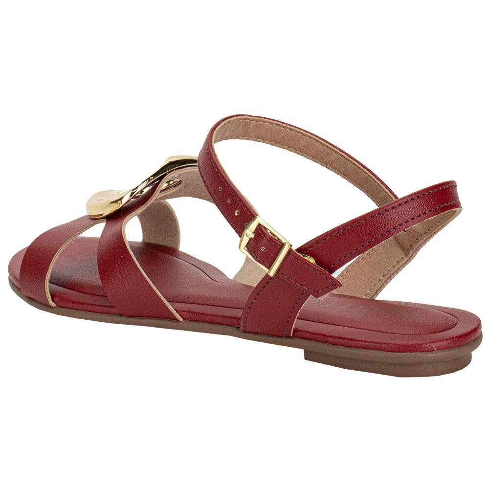 SANDÁLIA FEMININA FLAT BEIRA RIO 8367872 Vinho 3