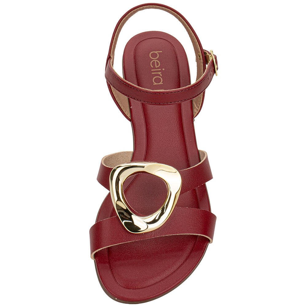 SANDÁLIA FEMININA FLAT BEIRA RIO 8367872 Vinho 5