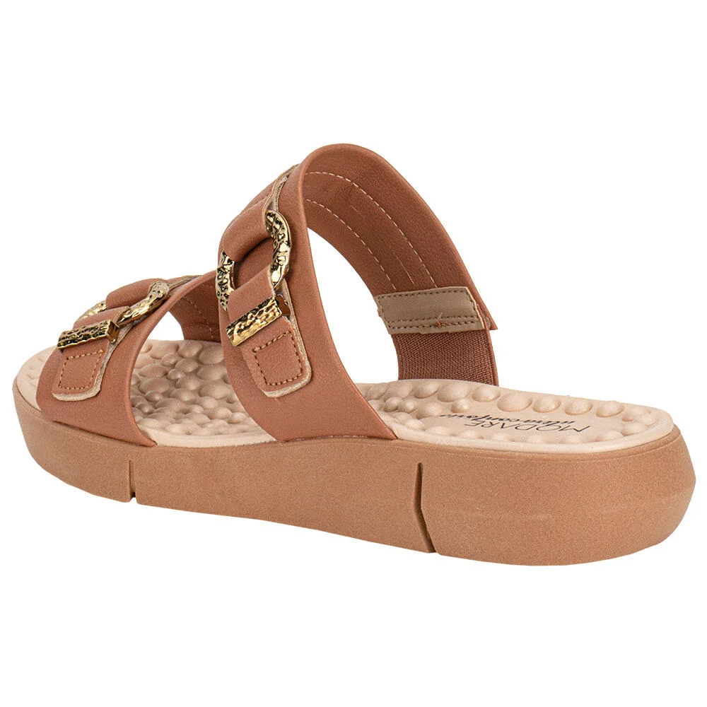 TAMANCO FEMININO FLAT MODARE 7142142 Camel 3