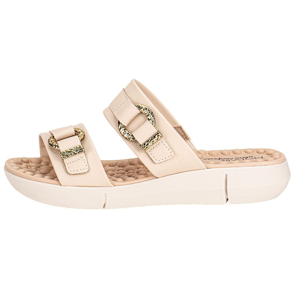 TAMANCO FEMININO FLAT MODARE 7142142 Marfim 2