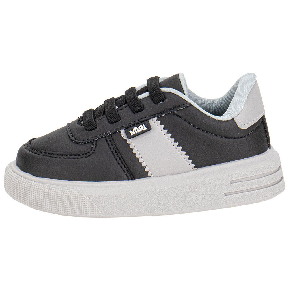 TÊNIS INFANTIL NILQI 23102 Preto/Cinza 2