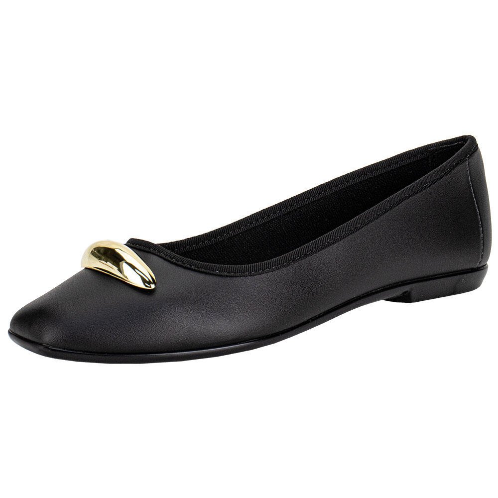 SAPATILHA FEMININA FLAT MOLECA 5729131 Preto 5