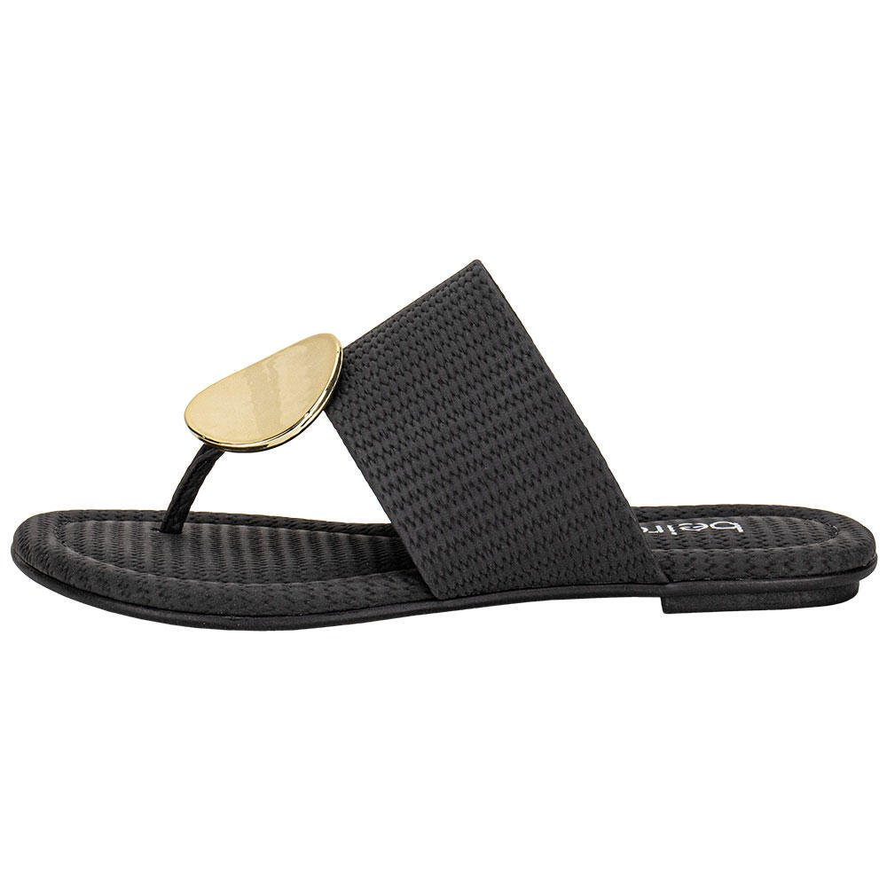 TAMANCO FEMININO FLAT BEIRA RIO 8367757 Preto 2