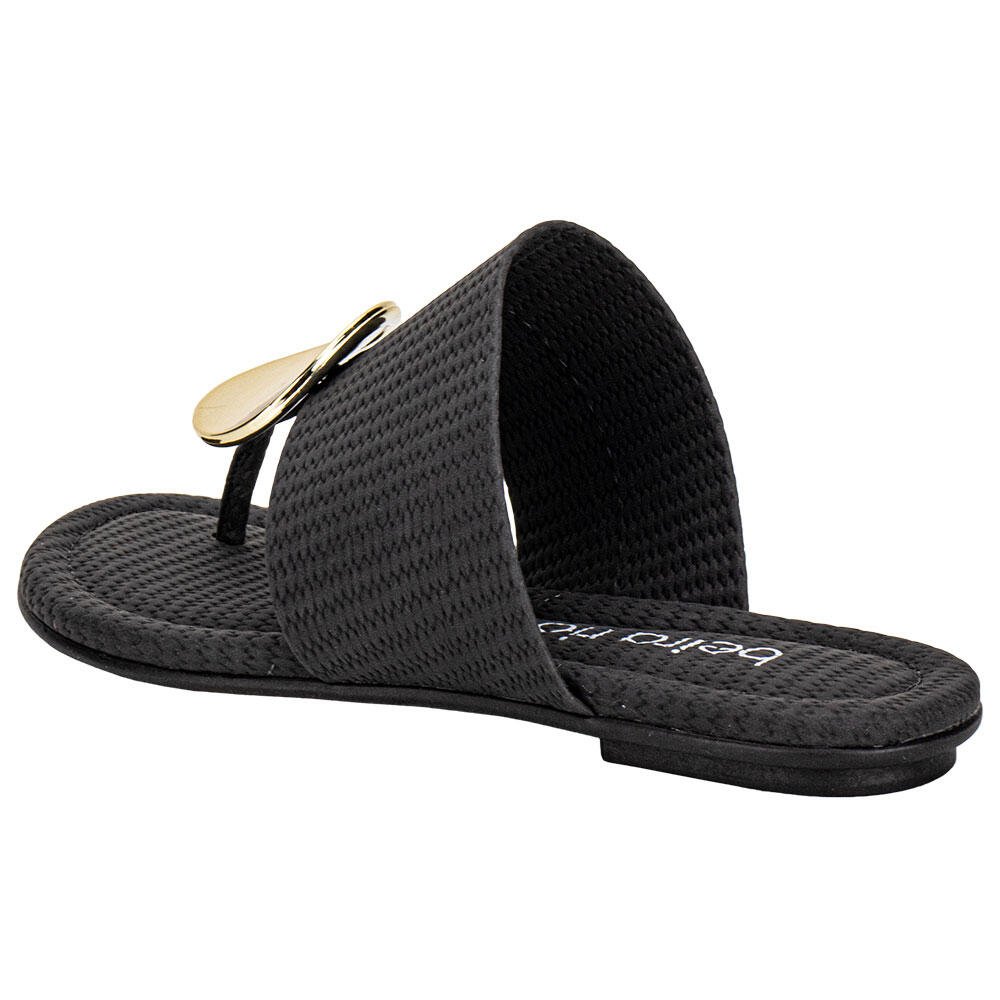 TAMANCO FEMININO FLAT BEIRA RIO 8367757 Preto 3