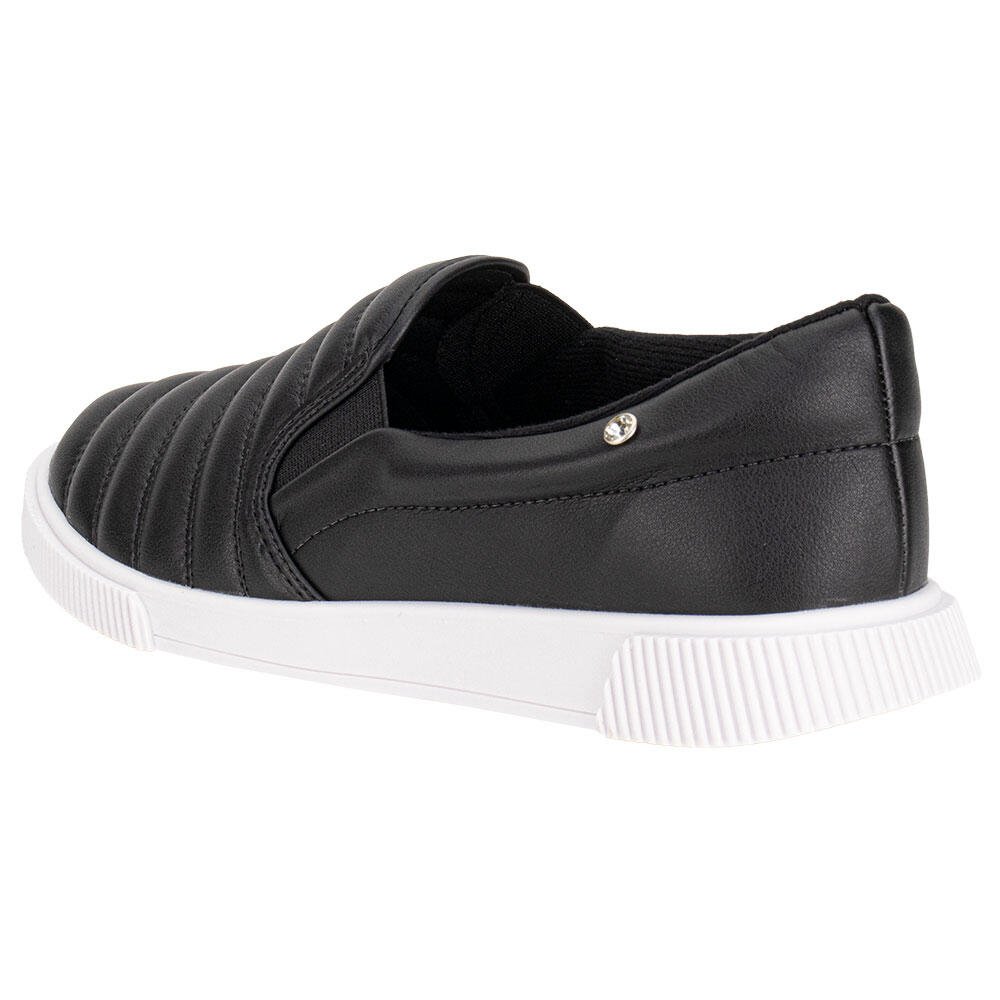 TÊNIS FEMININO SLIP ON MOLECA 5830100 Preto 3