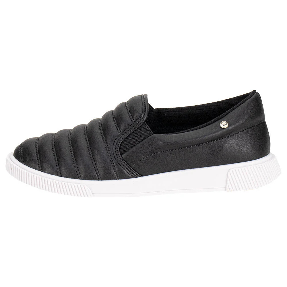TÊNIS FEMININO SLIP ON MOLECA 5830100 Preto 2