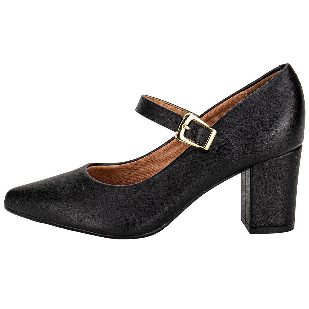 SAPATO FEMININO SALTO GROSSO VIZZANO 1290532 Preto 2