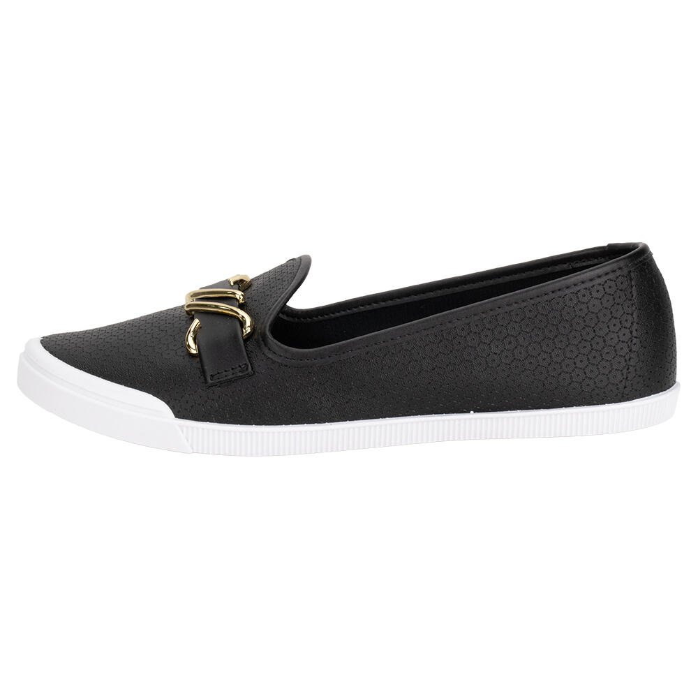 SAPATILHA FEMININA FLAT MOLECA 5109796 Preto 2