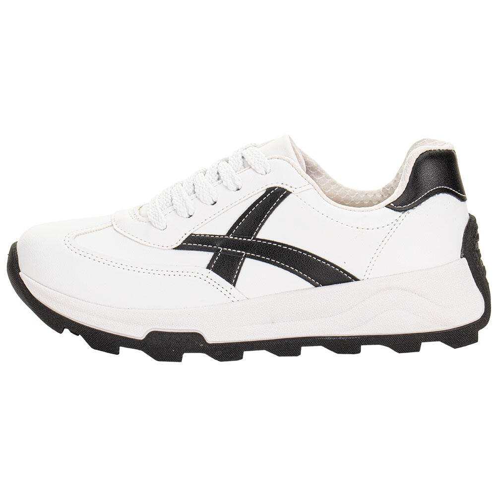 TÊNIS FEMININO CASUAL BEIRA RIO 4328104 Branco/Preto 2