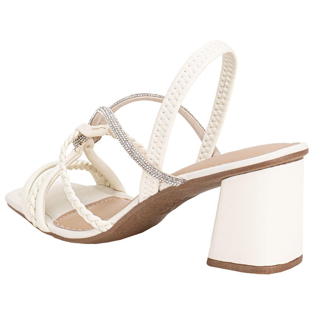 SANDÁLIA FEMININA SALTO GROSSO DAKOTA Y9761 Branco/Off 3