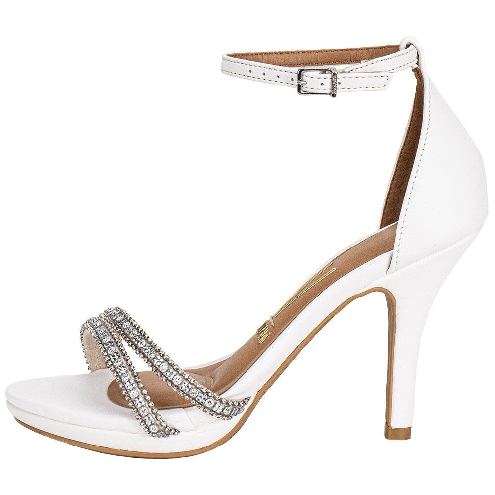 SANDÁLIA FEMININA SALTO FINO VIZZANO 62101044 Branco 2