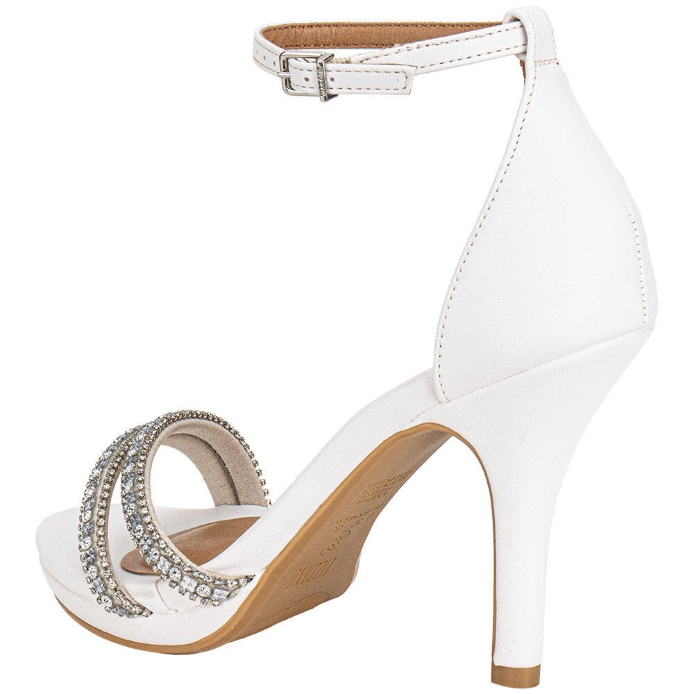 SANDÁLIA FEMININA SALTO FINO VIZZANO 62101044 Branco 3
