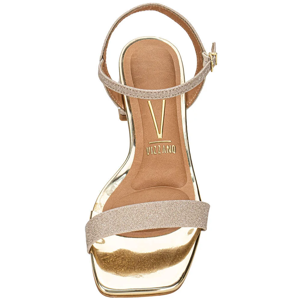 SANDÁLIA FEMININA SALTO GROSSO VIZZANO 6454111 Ouro 5