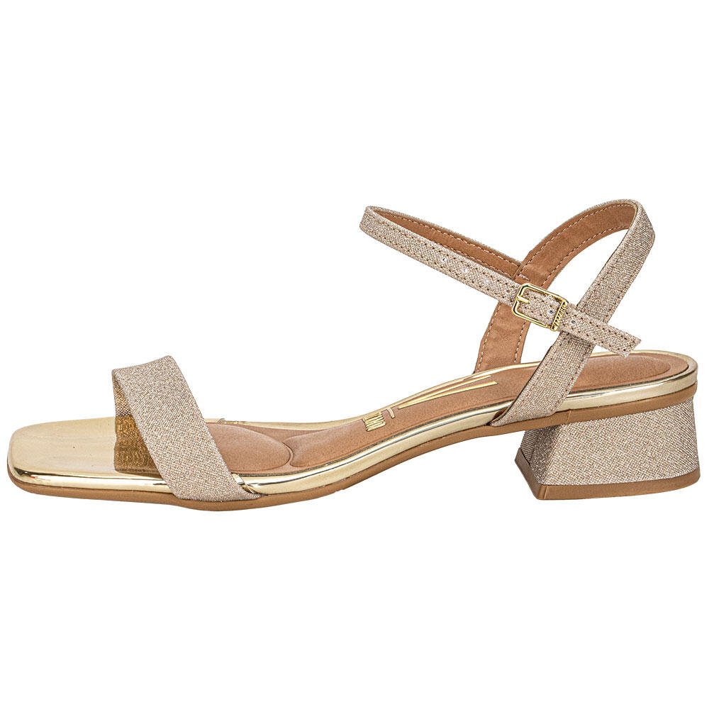 SANDÁLIA FEMININA SALTO GROSSO VIZZANO 6454111 Ouro 2