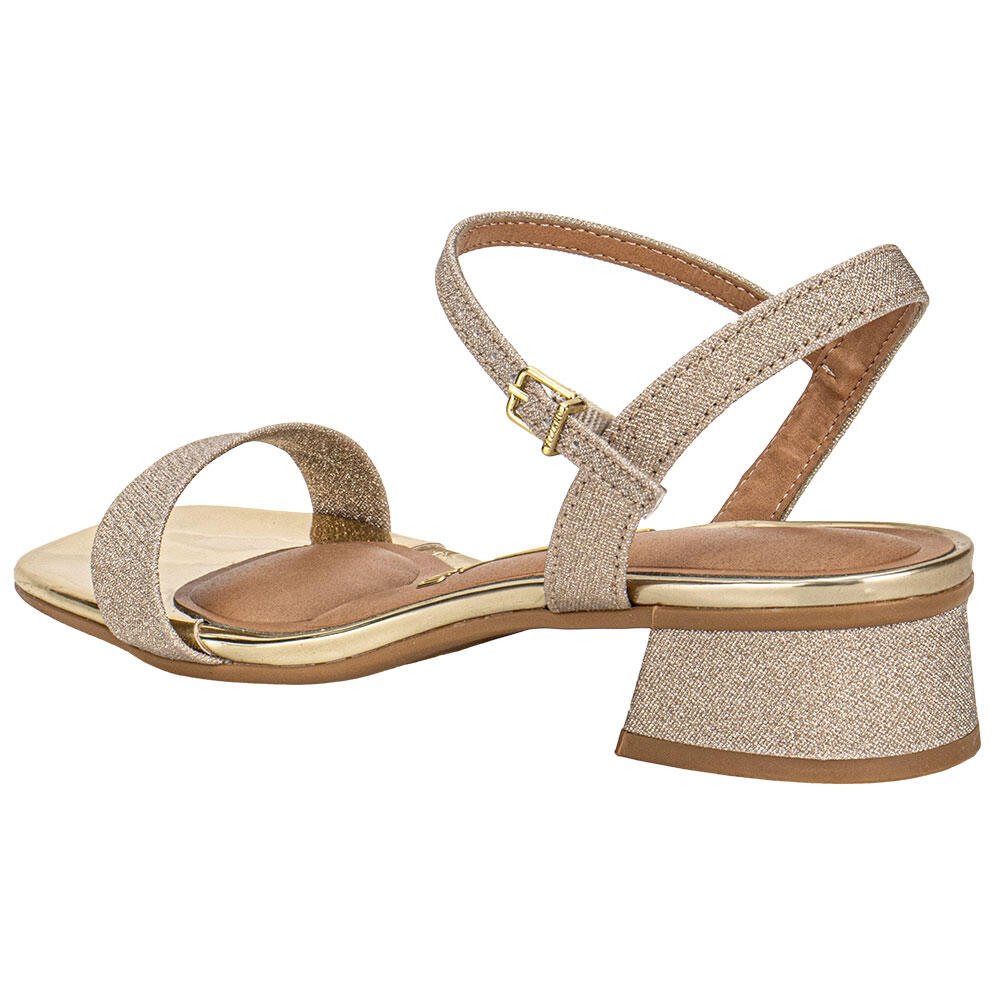 SANDÁLIA FEMININA SALTO GROSSO VIZZANO 6454111 Ouro 3
