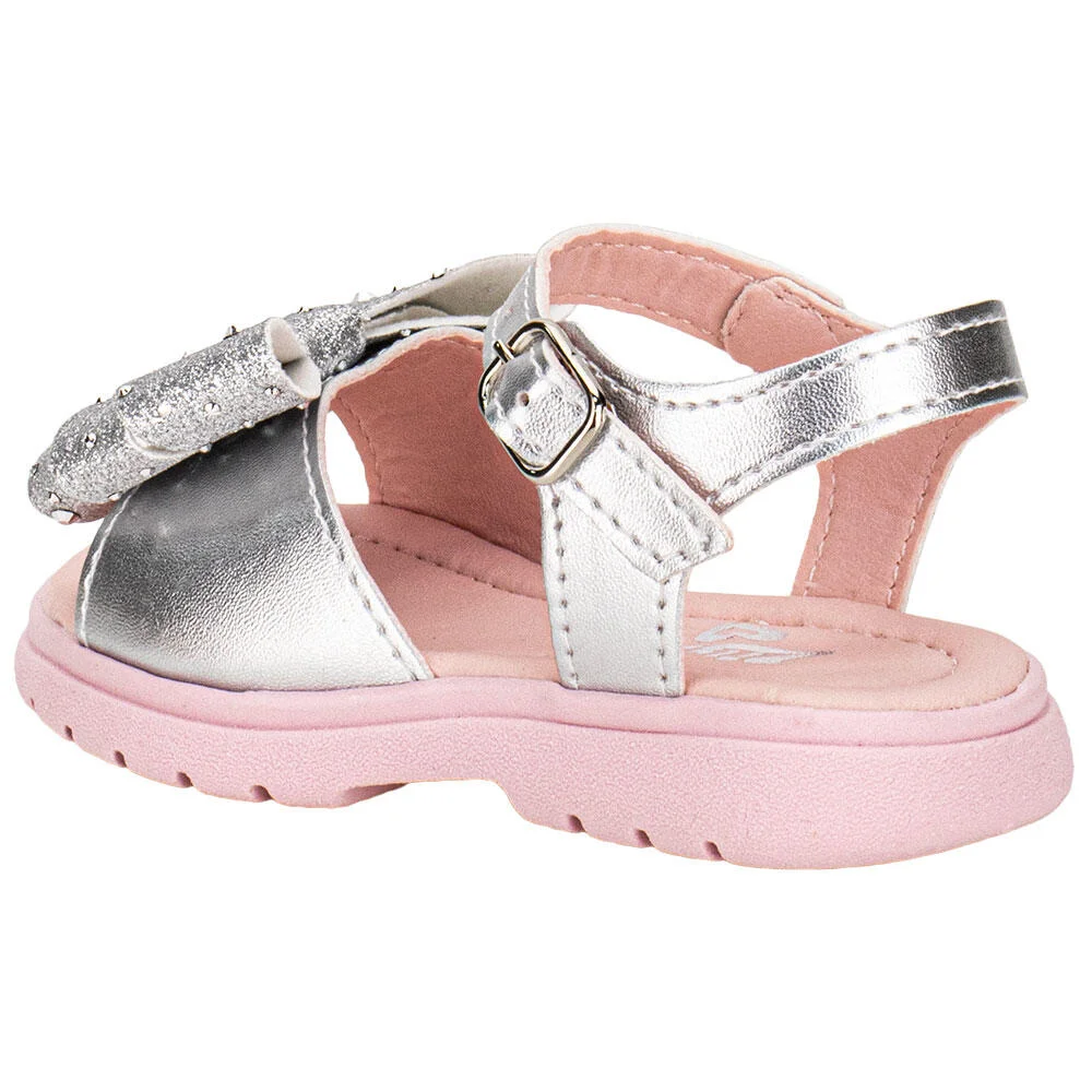 SANDÁLIA INFANTIL LILY KIDS 10171 Prata/Rosa 3